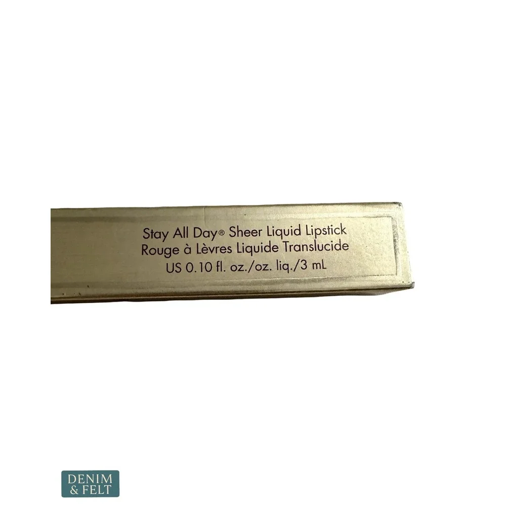 NEW Stila Stay All Day Sheer Liquid Lipstick Sheer Passione 0.10oz Red Matte